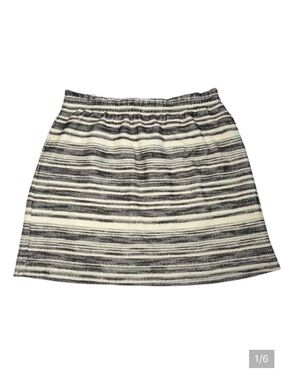 LOFT black & gray mini skirt w/elastic waistband Women’s medium | ab2